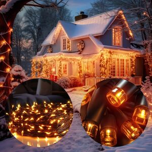 monzana® Lichterkette Warmweiß 10,5m Timer
