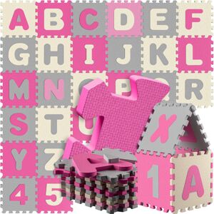 Spielwerk® Puzzlematte 86-tlg Pink