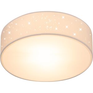 monzana® Deckenlampe Weiß Stoff Ø38cm Sternenhimmel