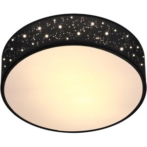 monzana® Deckenlampe Schwarz Stoff Ø30cm Sternenhimmel