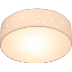 monzana® Deckenlampe Weiß Stoff Ø30cm Sternenhimmel