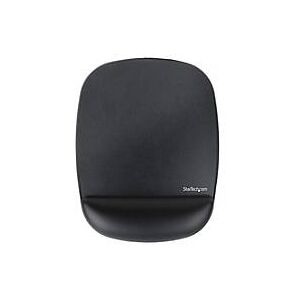 StarTech.com Ergonomisches Mauspad mit Gelkissen, 17x18x2cm, Gepolstertes Gel Mauspad für ergonomischer Arbeitsplatz mit Handgelenkauflage und rutschfeste PU-Basis unterlage (B-ERGO-MOUSE-PAD) - Mauspad mit Handgelenkpolsterkissen - Schwarz - TAA-...