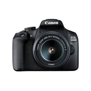 Reflex Canon EOS 2000D Noir + Objectif EF-S 18-55 mm f/3.5-5.6 IS II