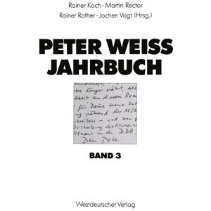 VS Verlag für Sozialwissenschaften Peter Weiss Jahrbuch 3