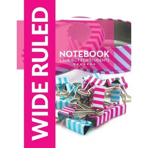 Dot Edu Wide Ruled Notebook - 3 Subject For Students