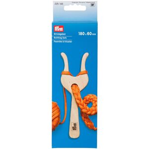 Prym Strickgabel aus Holz, Gr&ouml;sse: 18 x 6 cm - Size: 18 x 6 cm