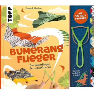 Topp Bastel-Set Bumerang-Papierflieger mit Schleuder - Size: 19 x 24,5 cm
