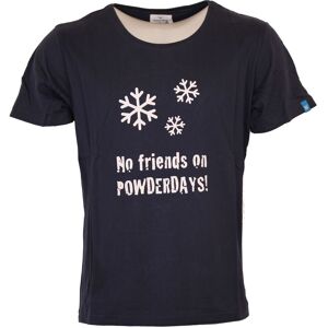 Grand Dog t-shirt, No friends on powderdays, navy