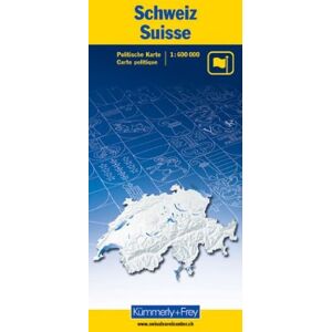 K Ummerly - Schülerkarte Schweiz politisch 1 : 600 000. Kümmerly- und Frey- Karte.: Thematic Map