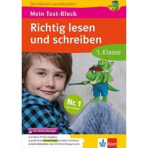 Klett Mein Test-Block: Richtig lesen und schreiben Deutsch in der Grundschule 1. Klasse (Die kleinen Lerndrachen)