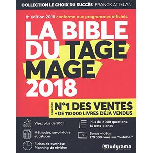 Franck Attelan - La Bible du TAGE MAGE® - 8e édition 2018 - Visez plus de 500 - Fiches - Tests blancs - Plus de 2000 questions + Vidéos