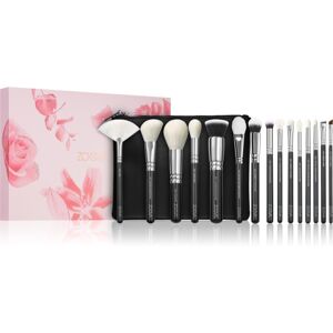 ZOEVA The Artists Brush Set Silver brush set with pouch 1 St.