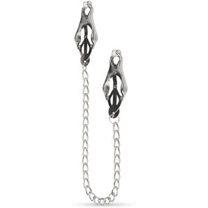 EasyToys Japanese Clover Clamps With Chain Clips für die Brustwarzen 49 cm
