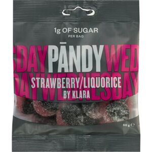 Pändy Candy Strawberry/Liquorice by Klara Geleebonbons 50 g