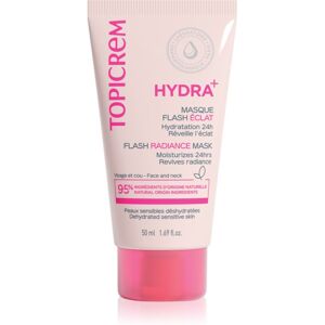 Topicrem Hydra+ Flash Radiance Mask feuchtigkeitsspendende und aufhellende Maske 50 ml