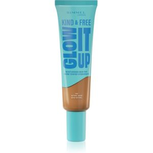 Rimmel Kind & Free Glow It Up leichtes feuchtigkeitsspendendes Make up Farbton 400 Natural Beige 30 ml