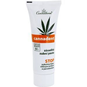 Cannaderm Cannadent Alkaline toothpaste Kräuterzahncreme mit Hanföl 75 g