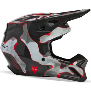 FOX V1 Atlas MIPS Jugend Motocross Helm L Schwarz Grau Rot