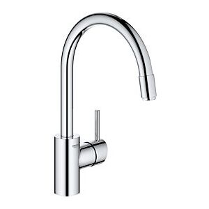 Grohe Concetto Spültisch-Einhebelmischer 31212003 chrom, Niederdruck, schwenkbarer Rohrauslauf, innenliegende Wasserführung