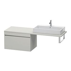 Duravit DuraStyle Waschtisch-Unterschrank DS533400707 80 x 54,8 cm, betongrau matt, für Konsole, 1 Auszug