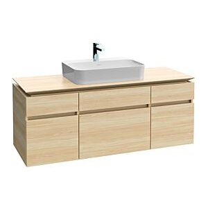 Villeroy und Boch Legato Waschtischunterschrank B76000RH 140x55x50cm, Waschtisch mittig, Kansas Oak