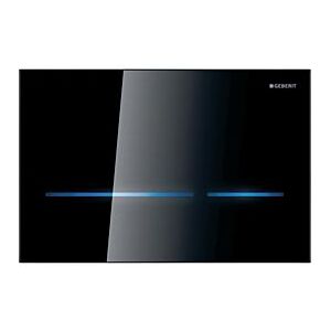 Geberit WC-Steuerung 116090SG6 Netzbetrieb, 2-Mengen-Spülung, schwarz/Glas verspiegelt