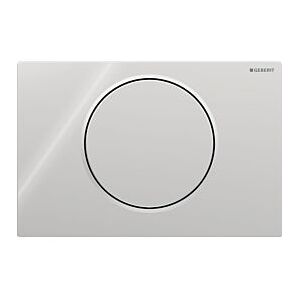 Geberit Betätigungsplatte Sigma 10 Round 115758KH5 Platte/Taste glanz, Ring matt, Kunststoff, für Spül-Stopp-Spülung