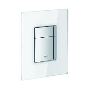 Grohe Skate Cosmopolitan Betätigunsplatte 38845LS0 moon white, Glas, senkrechte/waagerechte Montage