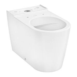 Hansgrohe EluPura S Stand-WC 62034450 für aufgesetzten Spülkasten 640 wandbündig mit horizontalem/vertikalem Abgang AquaFall Flush, HygieneEffect