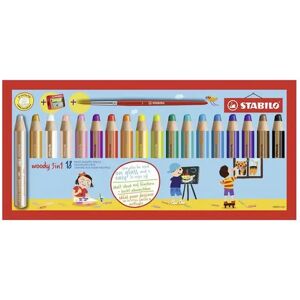 Stabilo - Dicke Farbstifte, 18 Stück, Multicolor