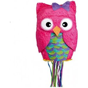 Amscan - Zieh-Pinata Eule, Multicolor