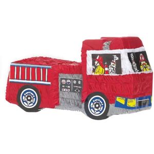 Amscan - Piñata Feuerwehrauto, Multicolor