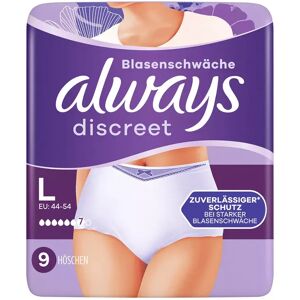 Always - Discreet Inkontinenz Pants Plus L 9, 9 Stück
