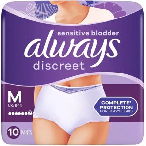 Always - Discreet Inkontinenz Pants Plus M 10, 10 Stück