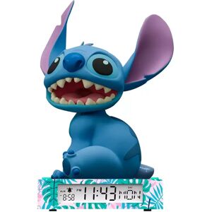Disney - 3d Wecker Mit Nachtlicht, Stitch, 29cm, Blau