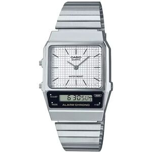 Casio - Multifunktionsuhr, Vintage Edgy, 40mm, Silber