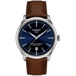 Tissot - Automatikuhr, T-Classic Chemin Des Tourelles Powermatic 80, 39mm, Braun
