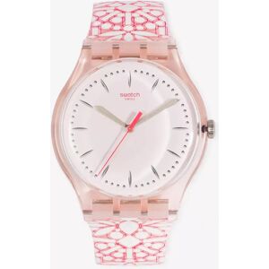 Swatch - Analoguhr, Brit-In, 41mm, Pink
