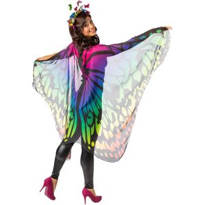 Orlob - Cape Schmetterling Bunt, Kostüm Für Damen, Multicolor