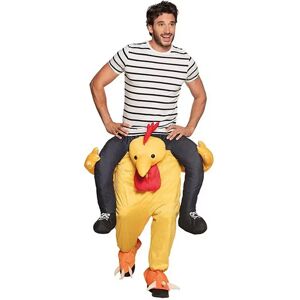 Boland - Herrenkostüm Piggyback Huhn, One Size, Multicolor
