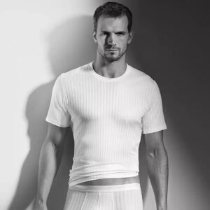 Isa Bodywear - T-Shirt, Body Fit, Kurzarm, Für Herren, Weiss, Größe Xxl