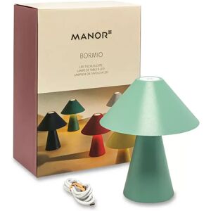 Manor - Led Tischleuchte, H17.5cm,Ø15cm, Pastellgrün