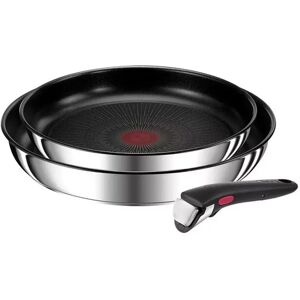 Tefal - Bratpfannen-Set, 24/28cm, Chrom