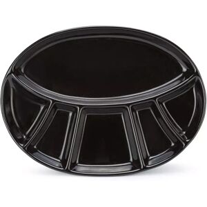 Style N Cook - Fleischfondue-Teller, 22 X 30 Cm, Black