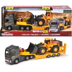Majorette - Volvo Truck + Loader, Multicolor