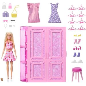 Barbie - Traumkleiderschrank Mit Puppe, Spielset Und Accessoires, Multicolor