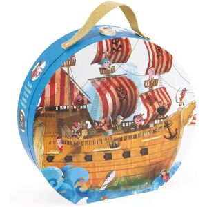 Janod - Puzzlekoffer, Piratenschiff, 39 Teile