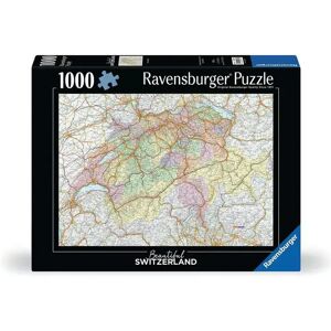 Ravensburger - Puzzle Schweizer Karte, 1000 Teile