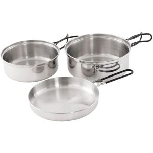 easy camp Kochtopf »Cook Set«, Edelstahl silberfarben