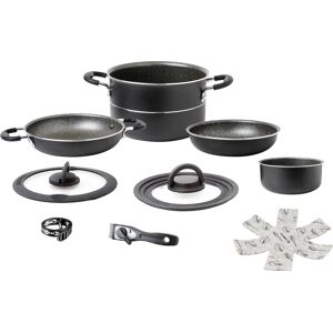 BRUNNER Kochtopf »Set Pirate NG 7+1«, Aluminium Schwarz